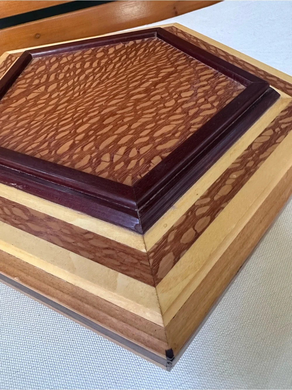 Handcrafted Pentagonal Wood Box